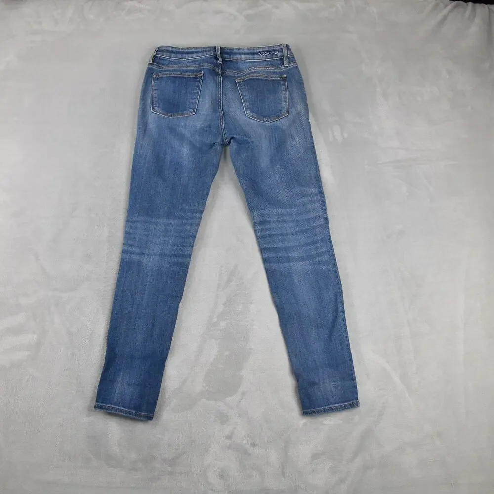 VIGOSS Jeans Womens 29 (29x27) Jagger Skinny Blue Denim Distressed